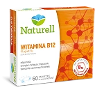 Naturell Witamina B12 tabletki do ssania ze składnikami wspierającymi odporność i produkcję czerwonych krwinek, 60 szt.