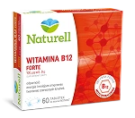 Naturell Witamina B12 Forte tabletki ze składnikami wspierającym odporność, zmniejszającymi uczucie zmęczenia, 60 szt.
