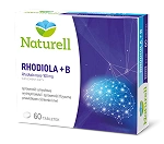 Naturell Rhodiola + B tabletki ze składnikami wspierającymi sprawność umysłową i fizyczną, 60 szt.