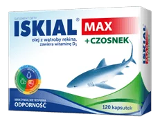 Iskial MAX + Czosnek , kapsułki ze składnikami wspomagającymi odporność i układ oddechowy, 120 szt.