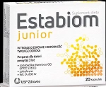 Estabiom Junior kapsułki ze składnikami wspomagającymi funkcjonowanie układu odpornościowego, 20 szt.