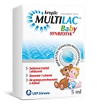 Multilac Baby krople ze składnikami przywracającymi naturalną mikroflorę przewodu pokarmowego u dzieci, 5 ml