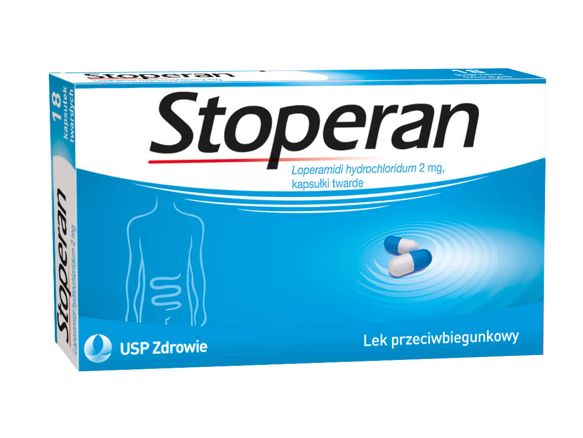 Stoperan, kapsułki na biegunkę, 18 szt.