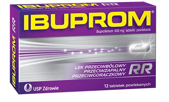 Ibuprom RR Max, tabletki przeciwzapalne, przeciwbólowe, przeciwgorączkowe, 12 szt.