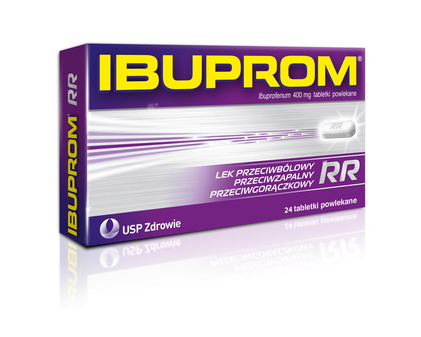Ibuprom RR Max 400 mg tabletki przeciwzapalne, przeciwbólowe, przeciwgorączkowe, 24 szt.