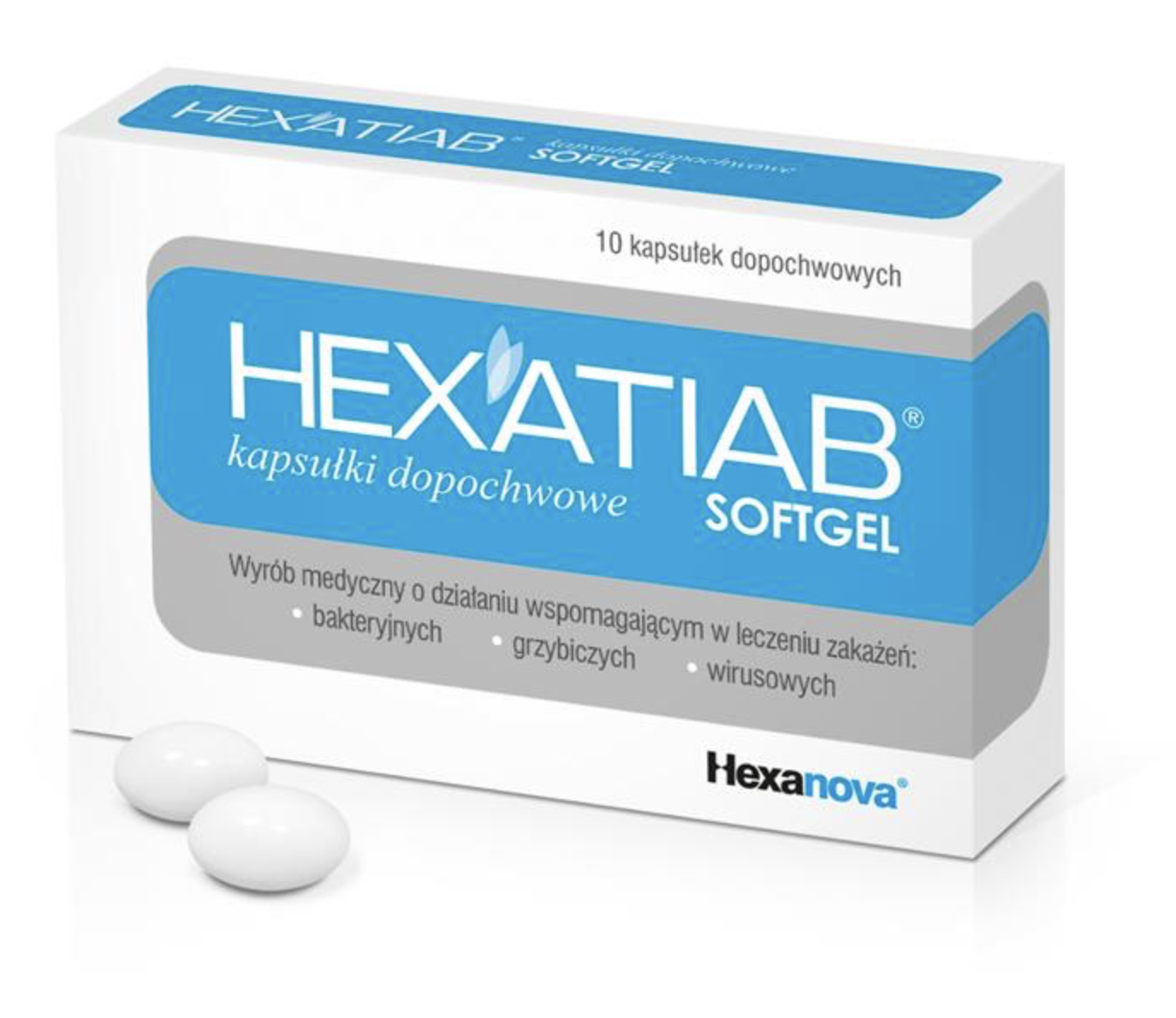 Hexatiab Softgel  kapsułki dopochwowe, 10 szt.