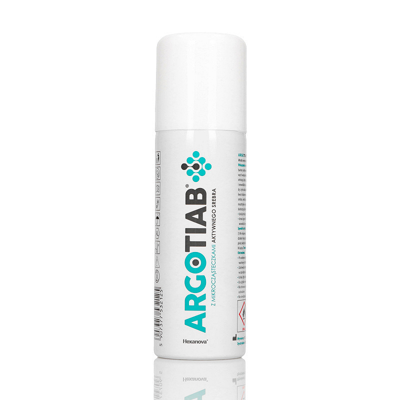 Argotiab Spray, na trudno gojące się rany, 125 ml