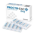 Procto-Zac Relief czopki doodbytnicze do leczenia zaburzeń hemoroidalnych i zapalenia odbytu,, 