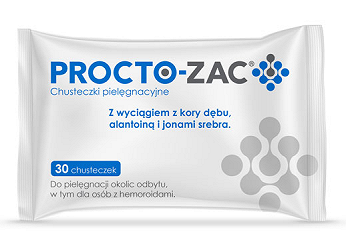 Procto-zac, chusteczki pielęgnacyjne, 30 szt.