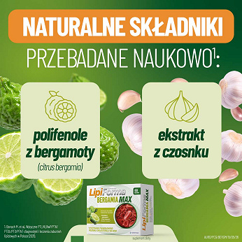 Lipiforma Bergamia Max, 60 kapsułek twardych