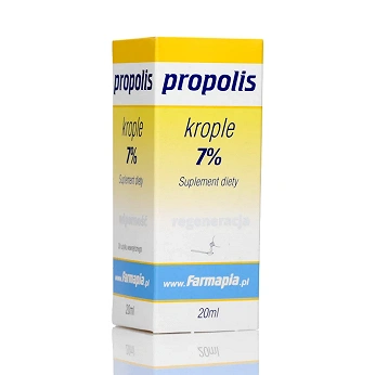 Propolis 7%, krople doustne ze składnikami wspierającymi odporność, 20 ml