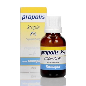 Propolis 7%, krople doustne ze składnikami wspierającymi odporność, 20 ml