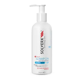Solverx Atopic Skin + Forte, szampon do włosów włosów słabych, wypadających oraz tłustych, 250 ml