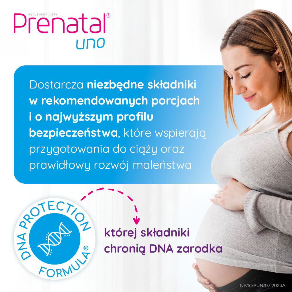 Prenatal Uno, planowanie i 1. trymestr ciąży, 30 szt.
