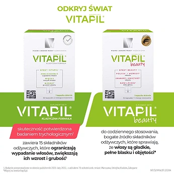 VITAPIL mama , przy wypadaniu włosów po ciąży i podczas karmienia piersią, 60 szt.