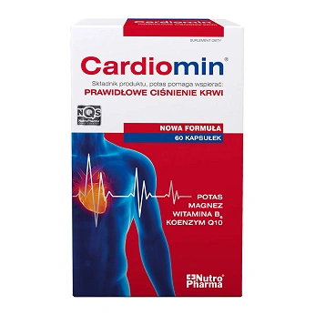Cardiomin, kapsułki ze składnikami regulującymi ciśnienie krwi, 60 szt.