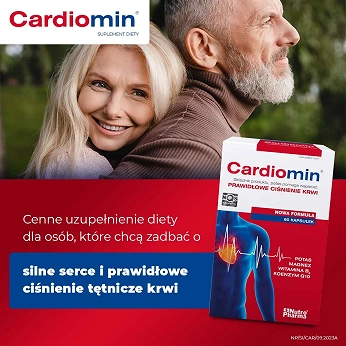 Cardiomin, kapsułki ze składnikami regulującymi ciśnienie krwi, 60 szt.