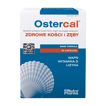 Ostercal, kapsułki ze składnikami wspomagającymi zdrowe kości, 90 szt.