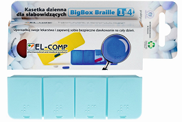 BigBox Braille Kasetka dzienna dla słabowidzących