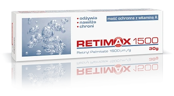 Retimax 1500, maść o działaniu nawilżającym i odżywiającym, z witaminą A, tuba 30 g