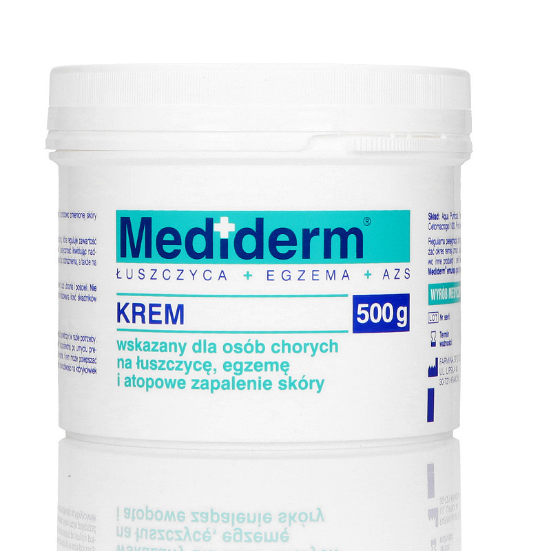 Mediderm krem pielęgnujący na łuszczycę, egzemę, pudełko 500 g