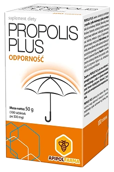Propolis Plus, tabletki ze składnikami wzmacniającymi układ odpornościowy, 100 szt.