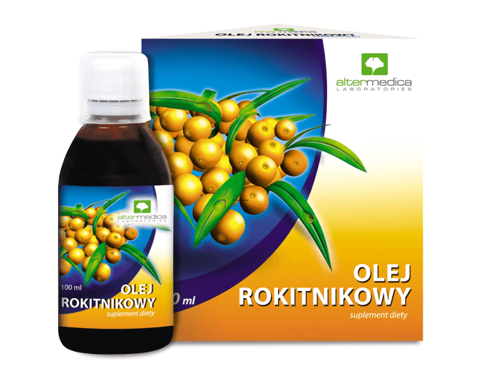 Olej Rokitnikowy  ze składnikami wspierającymi układ pokarmowy, 100 ml