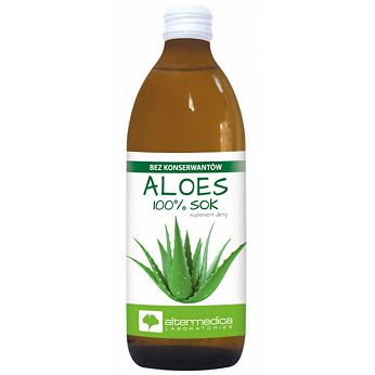 Aloes Sok z aloesu, sok ze składnikami wspierającymi naturalną odporność i prawidłową pracę układu pokarmowego, butelka 1000 ml