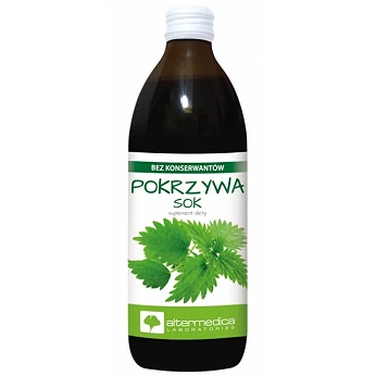 Pokrzywa Sok, płyn ze składnikami o działaniu oczyszczającym i moczopędnym, 500 ml