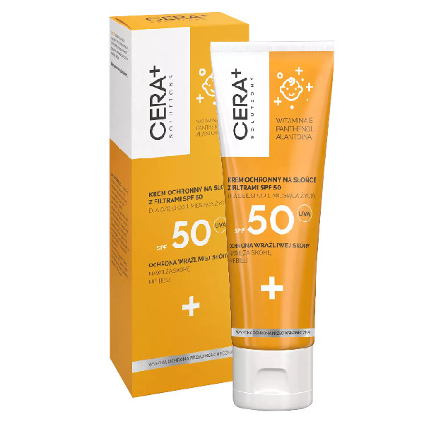 CERA+ SOLUTIONS krem ochronny na słońce z filtrami SPF 50 dla dzieci od 1. miesiąca życia, 50 ml