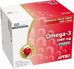 Omega-3 1000 mg Forte APTEO kapsułki  ze składnikami wspomagającymi prawidłowe funkcjonowanie serca, 60 szt.