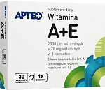 Witamina A+E APTEO kapsułki ze składnikami wspierającymi skórę, 30 szt.