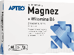 Magnez + Witamina B6 APTEO tabletki ze składnikami na zmęczenie, stres, skurcze mięśni, 60 szt.