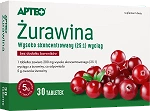 Żurawina APTEO tabletki  ze składnikami wspomagającymi funkcjonowanie układu moczowego, 30 szt.