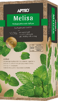Melisa APTEO , zioła ze składnikami wspomagającymi wyciszenie, odprężenie, zasypianie, 30 sasz. x 1,5 g