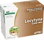 Lecytyna 1200 mg APTEO kapsułki ze składnikami uzupełniającymi dietę w lecytynę, 40 szt.