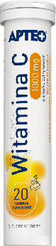 Witamina C APTEO, tabletki musujące o smaku cytrynowym, 20 szt.