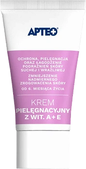 Krem pielęgnacyjny z witaminą A+E APTEO, krem łagodzący podrażnienia, 50 ml