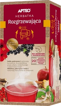 Herbatka rozgrzewająca z imbirem APTEO, zioła na odporność, witalność, 20 sasz. x 2 g