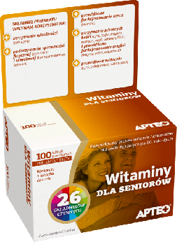 Witaminy dla seniorów APTEO, tabletki, 100 szt.