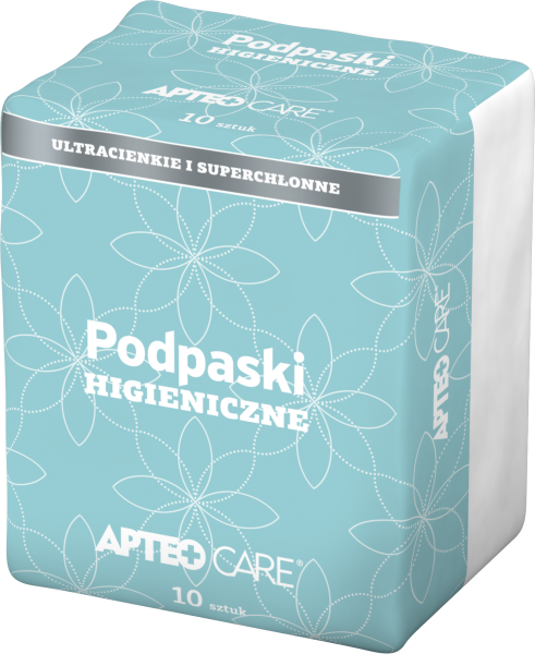 Podpaski higieniczne APTEO CARE, ultracienkie ze skrzydełkami, 10 szt.