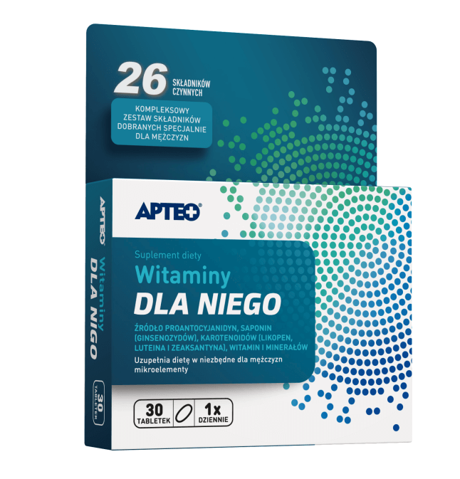 Witaminy dla Niego APTEO tabletki z zestawem mikroelement&oacute;w, 30 szt.