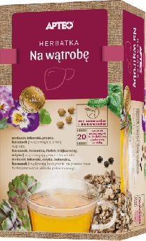 Herbatka na wątrobę APTEO, zioła wspomagające pracę wątroby i układu pokarmowego, 20 sasz. x 1,8 g
