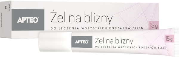 Żel na blizny APTEO CARE, do stosowania zewnętrznego, 15 g