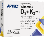 Witamina D3+K2 MK-7 APTEO kapsułki z witaminami, 30 szt.