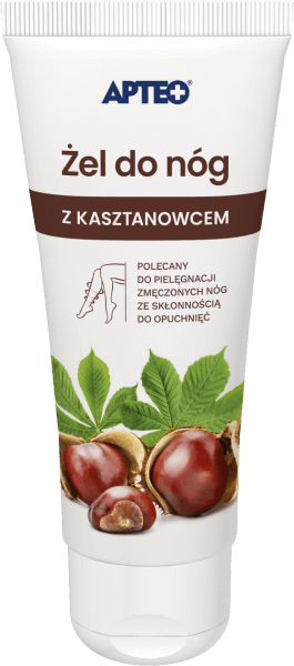 Żel do nóg z kasztanowcem APTEO do pielęgnacji i masażu, 250 ml