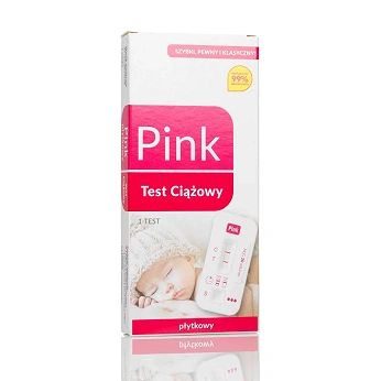 Pink Test , płytkowy test ciążowy, 1 szt.