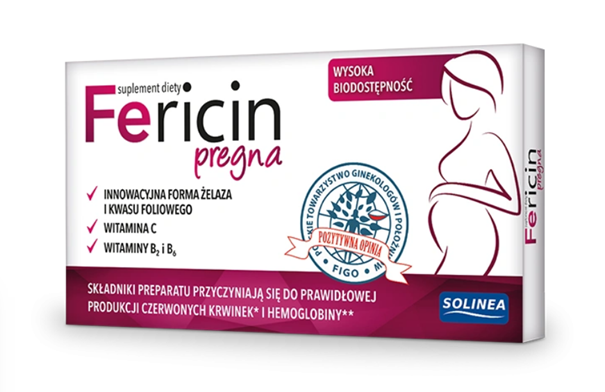 Fericin Pregna, tabletki, 30 szt. KRÓTKA DATA 30.06.2025