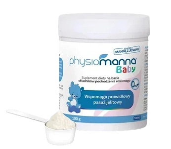 Physiomanna Baby, proszek na zaparcia dla dzieci, 100 g