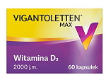 Vigantoletten Max kapsułki z witaminą D wspierającą mięśnie i kości, 60 szt.
